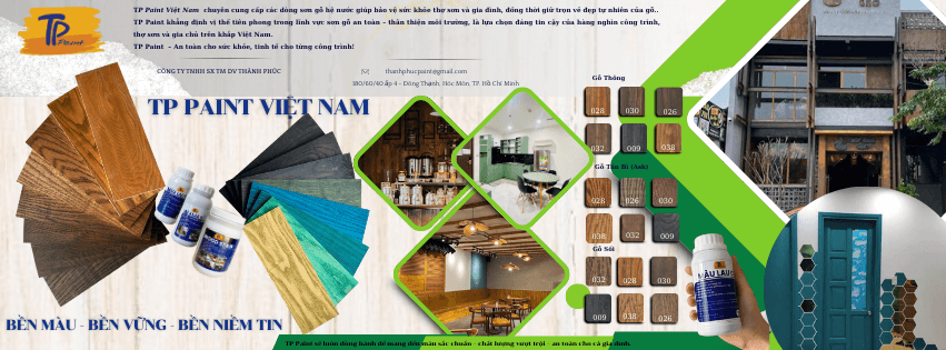 Sơn gỗ TP Paint — hoàn thiện bề mặt bền đẹp